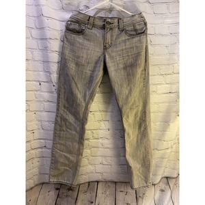 Levis 511 Jeans Men 31x30 Acid wash Gray Straight Leg Zipper Back Pockets Retro